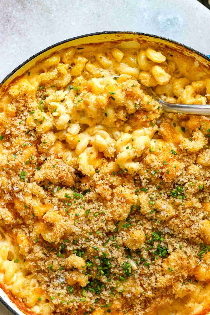 طرز تهیه مک و پنیر پخته