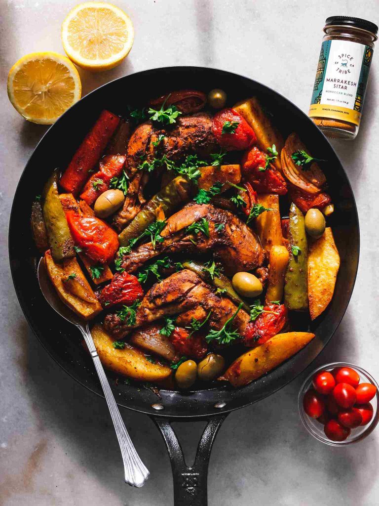 مرغ پخته مراکشی