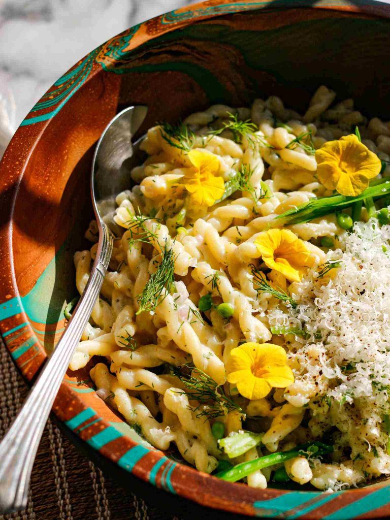 پاستا ماست خامه ای شوید