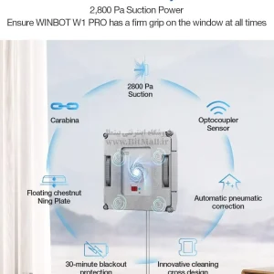 ربات شیشه پاک کن Ecovacs WINBOT W1 PRO - تصویر 8